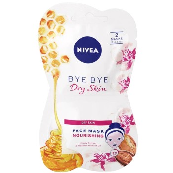 Nivea Bye Bye Dry Skin výživná maska 2x7.5ml