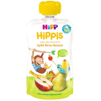 HiPP Hippis Kapsička Jablko-Hruška-Banán Bio 100g