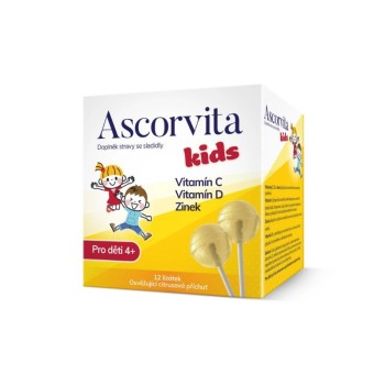 Ascorvita Kids lízátka pro děti 12ks