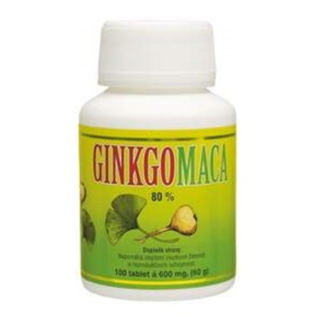 HEMANN Ginkgo maca bylin.tablety 100 tbl.á 600mg