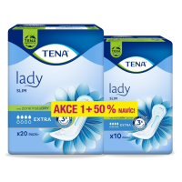 TENA Lady Slim Extra +50% ink.vložky 30ks 211513 TENA Lady Slim Extra +50% ink.vložky 30ks 211513