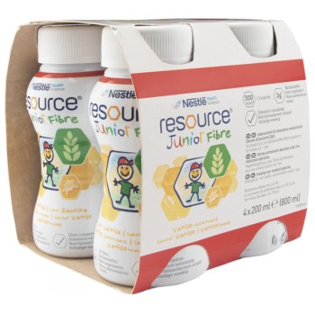 Resource Junior Fibre Vanilka perorální roztok 4x200ml