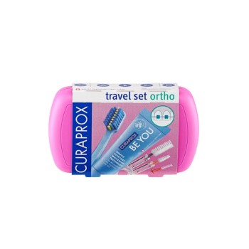 CURAPROX Travel set ORTHO růžový