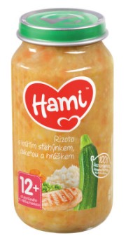 Hami rizoto s krůtím masem, cuketou a hráškem 250 g, 12m+