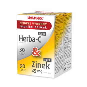 Walmark Herba-C 30tbl & Zinek 25mg 90tbl Promo 2020
