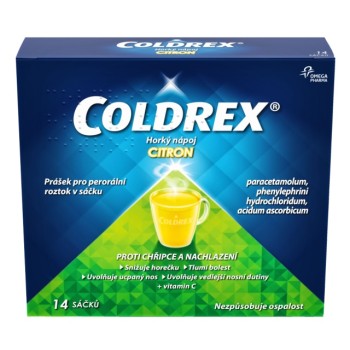 Coldrex Horký nápoj Citron por.plv.sol.scc.14