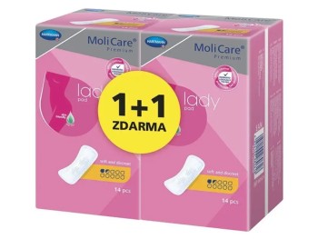 Inko. vložky MoliCare LadyPad 1.5kap Duopack2x14ks