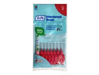 TePe mezizub.kartáčky červené 0.5mm 8ks sáček