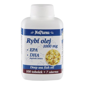 MedPharma Rybí olej 1000mg + EPA + DHA 107tob