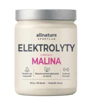 Allnature Sportlab Elektrolyty malina 310g