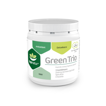 Green Trio Chlorella Spirulina Zelený ječmen 540tbl Topnatur