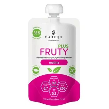 nutrego FRUTY PLUS malina por.sol.4x175ml