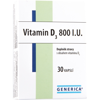 Vitamin D3 800 I.U. cps.30 Generica