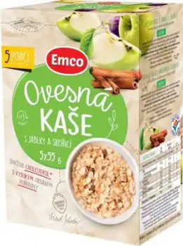 EMCO Ovesná kaše s jablky a skořicí 5x55g