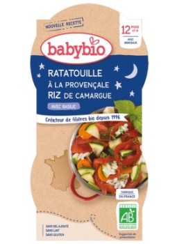 BABYBIO večer.menu Ratatouille-rýže 12m+ 2x200g