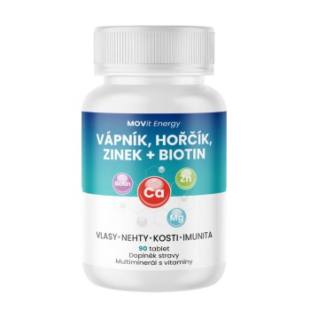 MOVit Vápník-Hořčík-Zinek + Biotin tbl.90