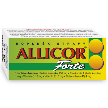 NATURVITA Allicor Forte česnek+C+E+P+BETA tbl.60