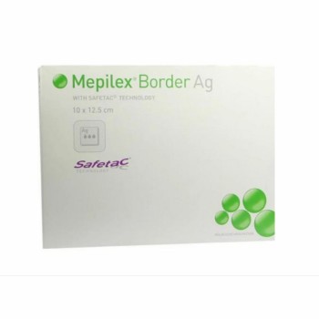 Krytí Mepilex Border Ag Antimikr.sil.10x12.5cm 5ks