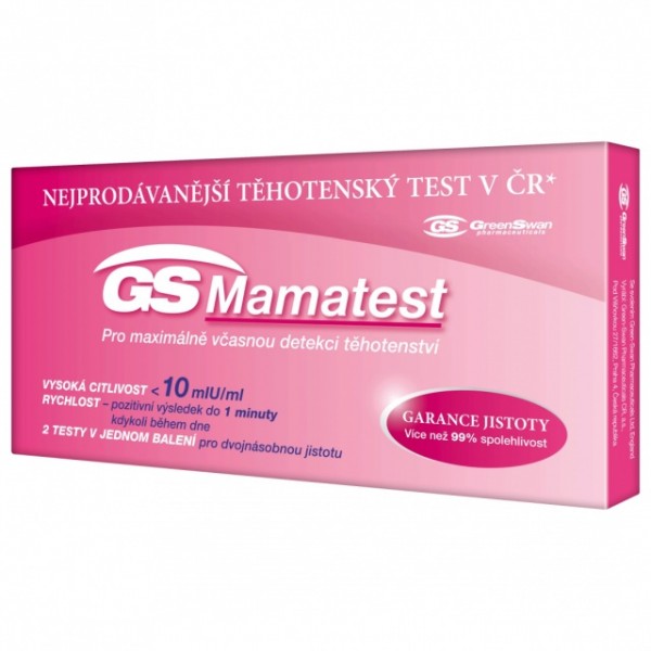 GS Mamatest 10 Těhotenský test 2ks ČR/SK