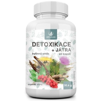 Allnature Detoxikace + Játra bylinný extrakt 60cps