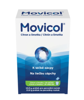 Movicol k léčbě zácpy citron+limetka 20x13.8g