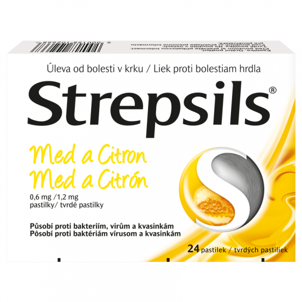 Strepsils Med a Citron 0.6mg/1.2mg pas.24