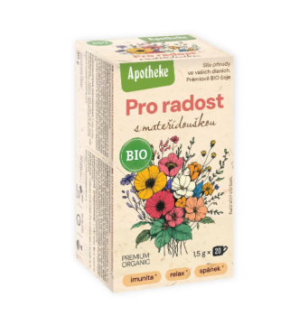 Apotheke BIO Pro radost s mateřídouškou čaj20x1.5g