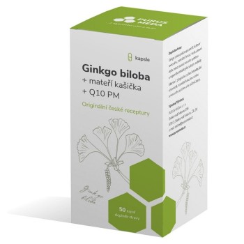 Ginkgo biloba + mateří kašička + Q10 PM 50cps