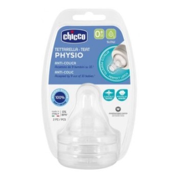 CHICCO Dudlík Perf.5 silikon pomal.průtok 0m+ 2ks