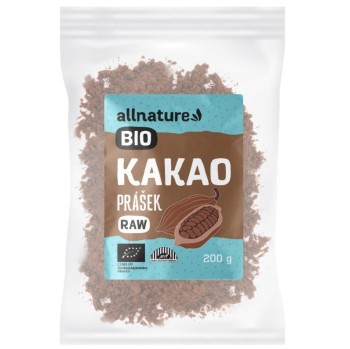 Allnature Kakaový prášek RAW BIO 200g