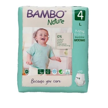Bambo Nature Pants 4 navl.pl.k.trenink.7-12kg 20ks