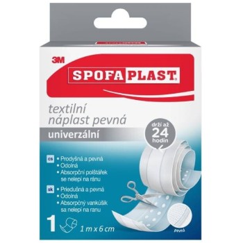 3M Spofaplast 254 Pevná textilní náplast 1mx6cm