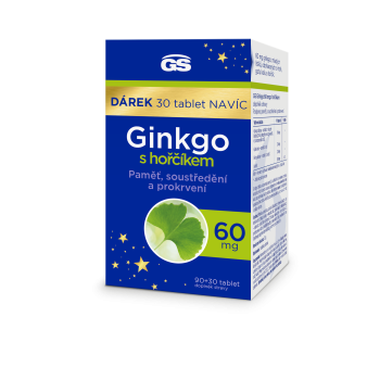 GS Ginkgo 60mg s hořčíkem tbl.90+30 dárek 2023