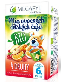 Megafyt Mix ovocných dětských čajů BIO 4x5 sáčků