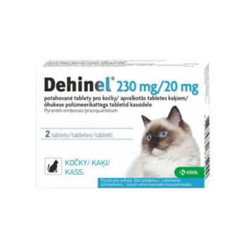 Dehinel 230mg/20mg pro kočky tbl.2