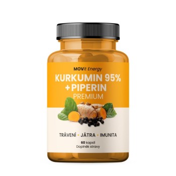MOVit KURKUMIN 95% + PIPERIN PREMIUM 60 kapslí