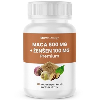 MOVit Maca 600mg + Ženšen 100mg Premium 120cps