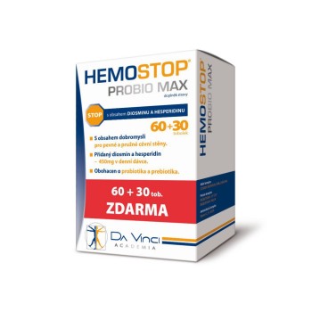 Hemostop Probio MAX Da Vinci Academia tob. 60+30