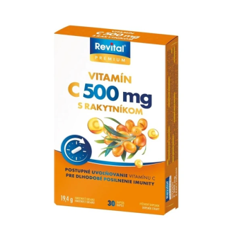 Vitar Vitamin C 500mg + Rakytník cps.30