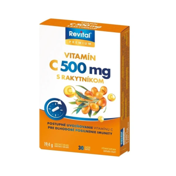 Vitar Vitamin C 500mg+rakytník cps.30