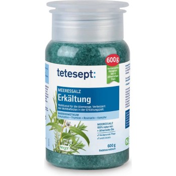 Tetesept Eukalypt mořská sůl 600g