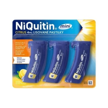 NiQuitin Mini Citrus 4mg, 60 lisovaných pastilek