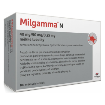 Milgamma N 40mg/90mg/0.25mg cps.mol.100