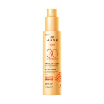NUXE SUN Jemný opalovací sprej na tvář a tělo s vysokou ochranou SPF 30 150 ml