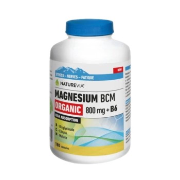 NatureVia Magnesium Organic BCM 800mg +B6 180 kapslí