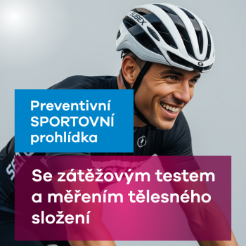 Preventivní sportovní prohlídka se zátěžovým testem a měřením tělesného složení (dospělí a studenti