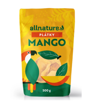 Allnature Mango sušené plátky 500g