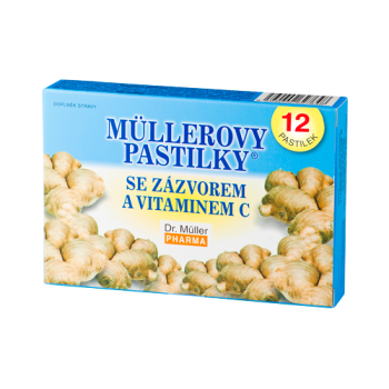 Müllerovy pastilky se zázvorem 12ks