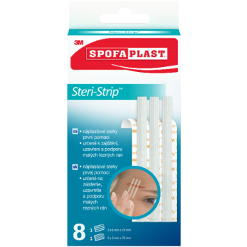 3M Spofaplast 801 Steri-Strip náplasťové stehy 8ks