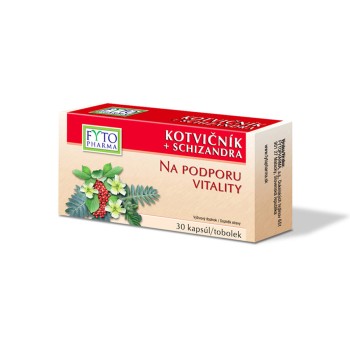 Fytopharma Kotvičník + Schizandra tobolky na podporu vitality 30cps